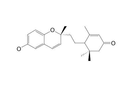 4-[2-[(2R)-6-hydroxy-2-methylchromen-2-yl]ethyl]-3,5,5-trimethylcyclohex-2-en-1-one