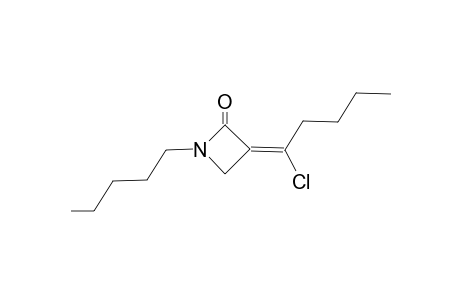 (E)-.alpha.-(1-Chloropentylidene)-.beta.-(n-pentyl)-.beta.-lactam