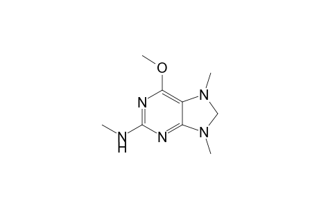 6-METHOXY-7,9-DIMETHYL-2-MATHYLAMINO-7,8-DIHYDROPURINE