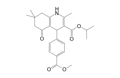 Isopropyl 4-[4-(methoxycarbonyl)phenyl]-2,7,7-trimethyl-5-oxo-1,4,5,6,7,8-hexahydro-3-quinolinecarboxylate