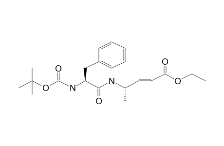 2-(E)-Pentenoic acid, (4S)-4-[(t-butoxycarbonyl-(S)-phenylalanyl)amino]-, ethyl ester