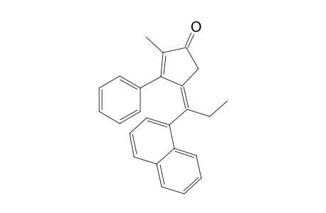 (Z)-2-methyl-4-(1-(naphthalen-1-yl)propylidene)-3-phenylcyclopent-2-enone