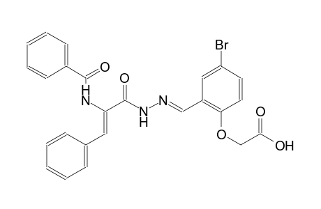 [2-((E)-{[(2Z)-2-(benzoylamino)-3-phenyl-2-propenoyl]hydrazono}methyl)-4-bromophenoxy]acetic acid