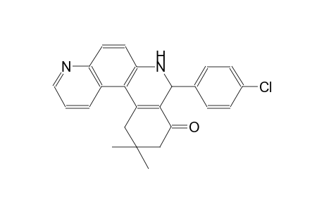 8-(4-Chlorophenyl)-11,11-dimethyl-8,10,11,12-tetrahydrobenzo[a][4,7]phenanthrolin-9(7H)-one