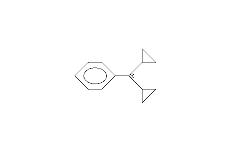 Phenyl-dicyclopropyl-carbonium cation