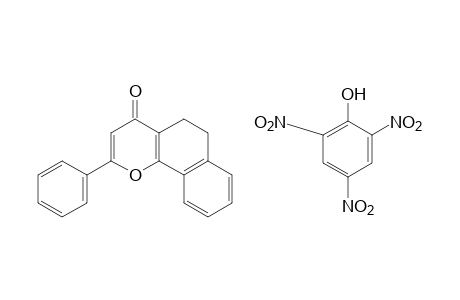 5,6-dihydro-2-phenyl-4H-naphtho[1,2-b]pyran-4-one, picrate