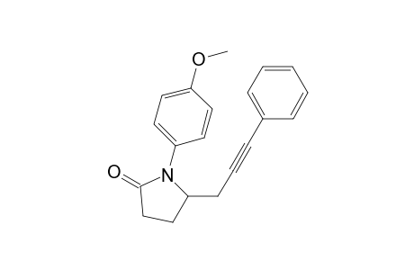 1-(4-methoxyphenyl)-5-(3-phenylprop-2-ynyl)pyrrolidin-2-one