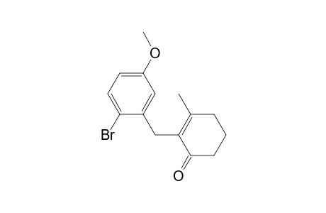 2-(2-bromo-5-methoxy-benzyl)-3-methyl-cyclohex-2-en-1-one