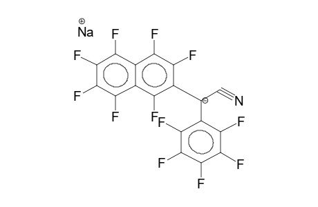 2-PERFLUORONAPHTHALENYL(PENTAFLUOROPHENYL)ACETONITRILE, SODIUM SALT