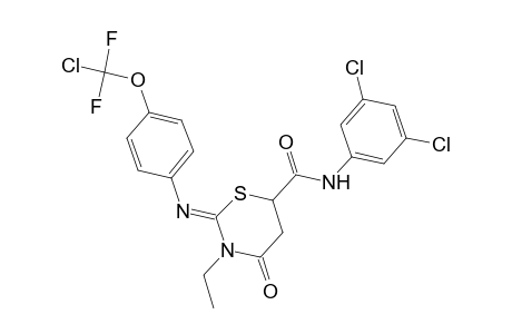 2H-1,3-thiazine-6-carboxamide, 2-[[4-(chlorodifluoromethoxy)phenyl]imino]-N-(3,5-dichlorophenyl)-3-ethyltetrahydro-4-