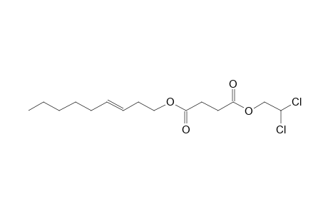 Succinic acid, 2,2-dichloroethyl non-3-en-1-yl ester