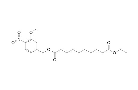 Sebacic acid, ethyl 3-methoxy-4-nitrobenzyl ester