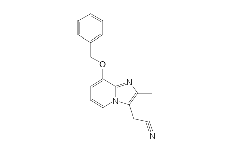 8-(benzyloxy)-2-methylimidazol[1,2-a]pyridine-3-acetonitrile