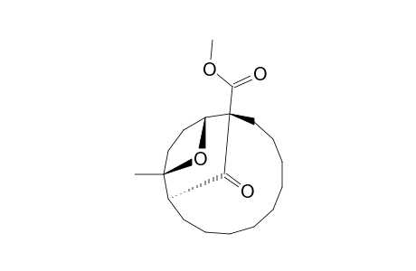 (1S*,11S*,12S*,15R*)-1-(Methoxycarbonyl)-12-methyl-17-oxatricyclo[9.4.1.1(12,15)]heptadecan-16-one