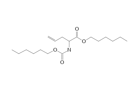 2-Aminopent-4-enoic acid, N-hexyloxycarbonyl-, hexyl ester