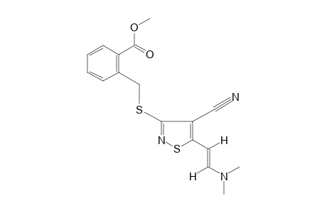 trans-alpha-{{4-CYANO-5-[2-(DIMETHYLAMINO)VINYL]-3-ISOTHIAZOLYL}THIO}-o-TOLUIC ACID, METHYL ESTER