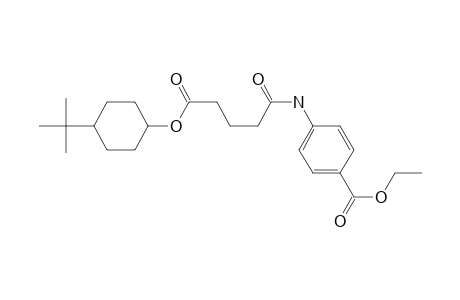 Benzoic acid, 4-[[5-[[4-(1,1-dimethylethyl)cyclohexyl]oxy]-1,5-dioxopentyl]amino]-, ethyl ester