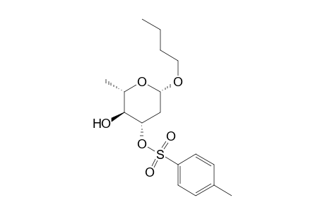 N-Butyl 2,6-dideoxy.-3-o-(p-toluenesufonyl)-.beta.,dl-arabino-hexopyranoside