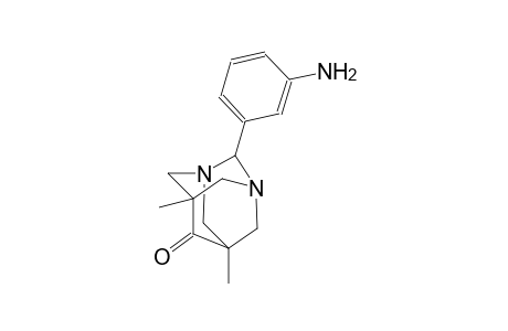 1,3-diazatricyclo[3.3.1.1~3,7~]decan-6-one, 2-(3-aminophenyl)-5,7-dimethyl-