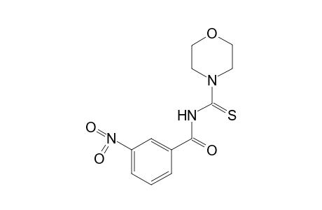 N-(m-nitrobenzoyl)thio-4-morpholinecarboxamide