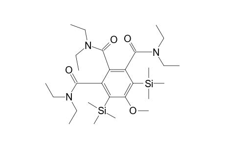 N,N-diethyl-2,3-bis(diethylcarbamoyl)-5-methoxy-4,6-bis(trimethylsilyl)benzamide