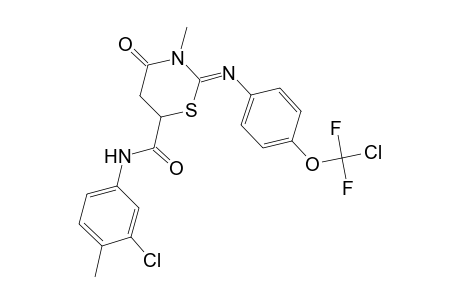 2H-1,3-thiazine-6-carboxamide, 2-[[4-(chlorodifluoromethoxy)phenyl]imino]-N-(3-chloro-4-methylphenyl)tetrahydro-3-