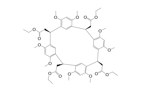 R-2,C-4,C-14,C-20-TETRA-(CARBOETHOXYETHYL)-PENTACYClO-[19.3.1.1^3,7.1^15,19]-OCTACOSA-1(25),3,5,7(28),9,11,13(27),15,17,19(26),21,23-DODECAEN-4,6,10,12,16,18,2