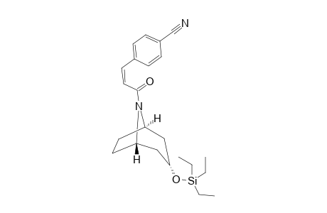 4-((Z)-3-Oxo-3-((1R,3r,5S)-3-((triethylsilyl)oxy)-8-azabicyclo[3.2.1]octan-8-yl)prop-1-en-1-yl)benzonitrile