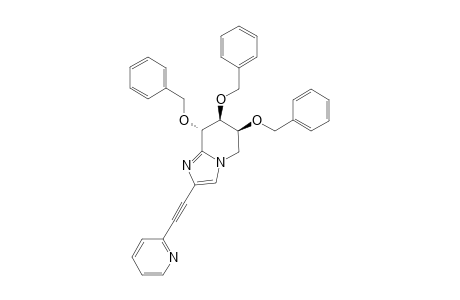 (6S,7S,8S)-6,7,8-TRIS-(BENZYLOXY)-2-(PYRIDIN-2-YLETHYNYL)-5,6,7,8-TETRAHYDROIMIDAZO-[1,2-A]-PYRIDINE