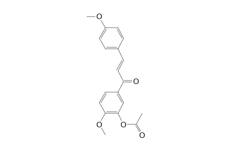 2-Methoxy-5-[3-(4-methoxyphenyl)prop-2-enoyl]phenyl acetate