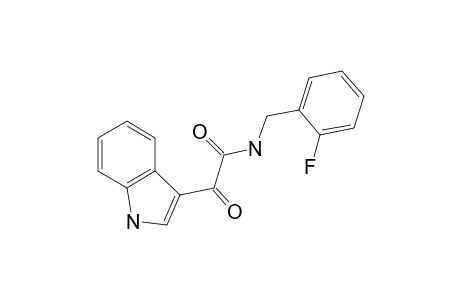 1H-Indole-3-acetamide, N-[(2-fluorophenyl)methyl]-.alpha.-oxo-