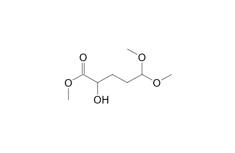 Methyl 5,5-dimethoxy-2-hydrooxypentanoate