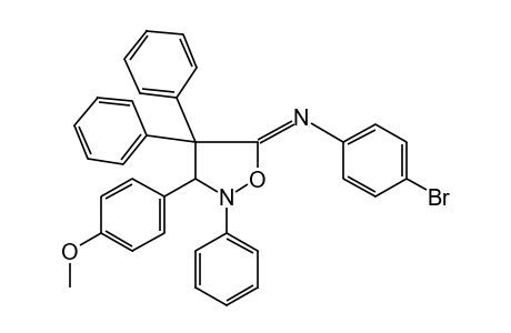5-[(p-bromophenyl)imino]-3-(p-methoxyphenyl)-2,4,4-triphenylisoxazolidine
