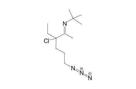 N-(6-AZIDO-3-CHLORO-3-ETHYL-2-HEXYLIDENE)-TERT.-BUTYL-AMINE