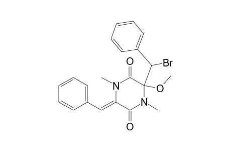 2,5-Piperazinedione, 3-(bromophenylmethyl)-3-methoxy-1,4-dimethyl-6-(phenylmethylene)-, [R*,R*-(Z)]-(.+-.)-