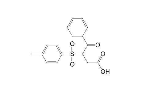 3-(4-Methylphenyl)sulfonyl-4-oxidanylidene-4-phenyl-butanoic acid