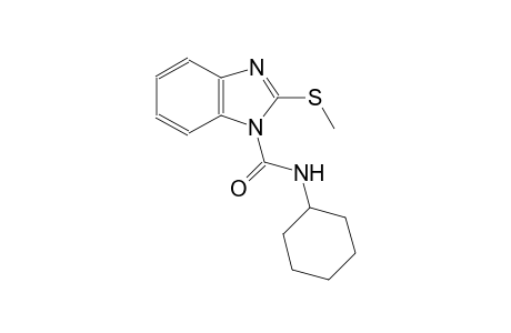 N-cyclohexyl-2-(methylsulfanyl)-1H-benzimidazole-1-carboxamide