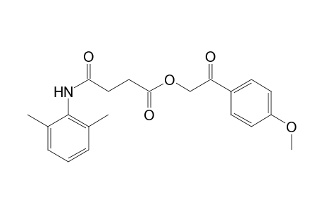 Butanoic acid, 4-[(2,6-dimethylphenyl)amino]-4-oxo-, 2-(4-methoxyphenyl)-2-oxoethyl ester