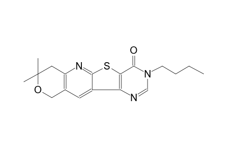 8H-pyrano[3'',4'':5',6']pyrido[3',2':4,5]thieno[3,2-d]pyrimidin-4(3H)-one, 3-butyl-7,10-dihydro-8,8-dimethyl-