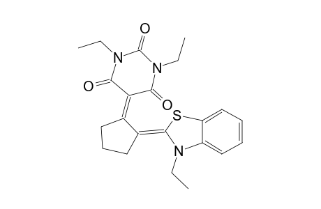 2,4,6(1H,3H,5H)-pyrimidinetrione, 1,3-diethyl-5-[2-(3-ethyl-2(3H)-benzothiazolylidene)cyclopentylidene]-