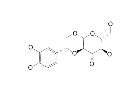 CUNEATOSIDE_B;7-ALPHA-(3,4-DIHYDROXYPHENYL)-ETHANE-7,8-(2',1'-O-BETA-D-GLUCOPYRANOSYL)-7,8-DIOL