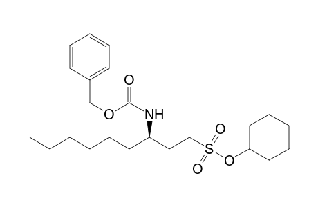 CYCLOHEXYL-(R)-(+)-3-(BENZYLOXYCARBONYLAMINO)-NONANESULFONATE