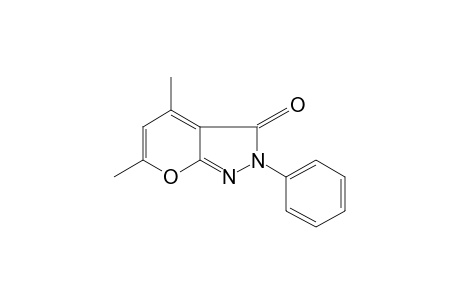 4,6-dimethyl-2-phenylpyrano[2,3-c]pyrazol-3(2H)-one