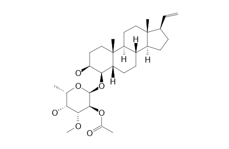 VERRUCOSIDE;4-BETA-O-[2-O-ACETYL-ALPHA-L-DIGITALOPYRANOSYL]-5-BETA-PREGN-20-EN-3-BETA-OL