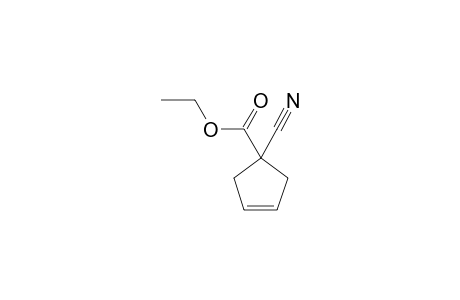 3-Cyclopentene-1-carboxylic acid, 1-cyano-, ethyl ester