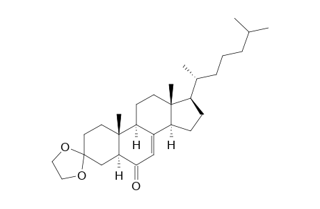 3,3-(Ethylenedioxy)-5.alpha.-cholest-7-en-6-one