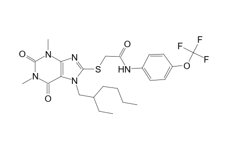 acetamide, 2-[[7-(2-ethylhexyl)-2,3,6,7-tetrahydro-1,3-dimethyl-2,6-dioxo-1H-purin-8-yl]thio]-N-[4-(trifluoromethoxy)phenyl]-