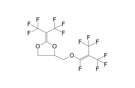 2-HEXAFLUOROISOPROPYLIDEN-4-HEPTAFLUOROISOBUTENYLOXYMETHYL-1,3-DIOXOLANE