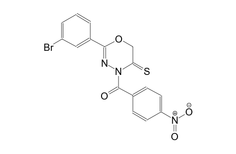 2-(3-bromophenyl)-4-(4-nitrobenzoyl)-4H-1,3,4-oxadiazine-5(6H)-thione