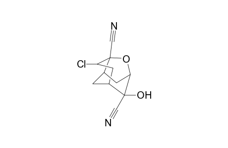 4-Chloro-10-hydroxy-2-oxatricyclo[4.3.1.0(3,8)]decan-3,10-dicarbonitrile